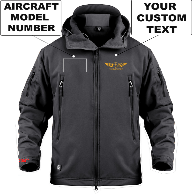 CUSTOM AIRCRAFT MODEL NUMBER AND WING MILITARY FLEECE THE AV8R