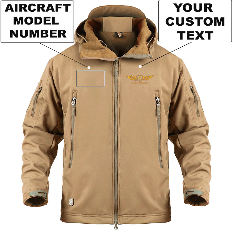 CUSTOM AIRCRAFT MODEL NUMBER AND WING MILITARY FLEECE THE AV8R