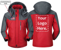 Thumbnail for Custom Flag And Logo Winter Coat