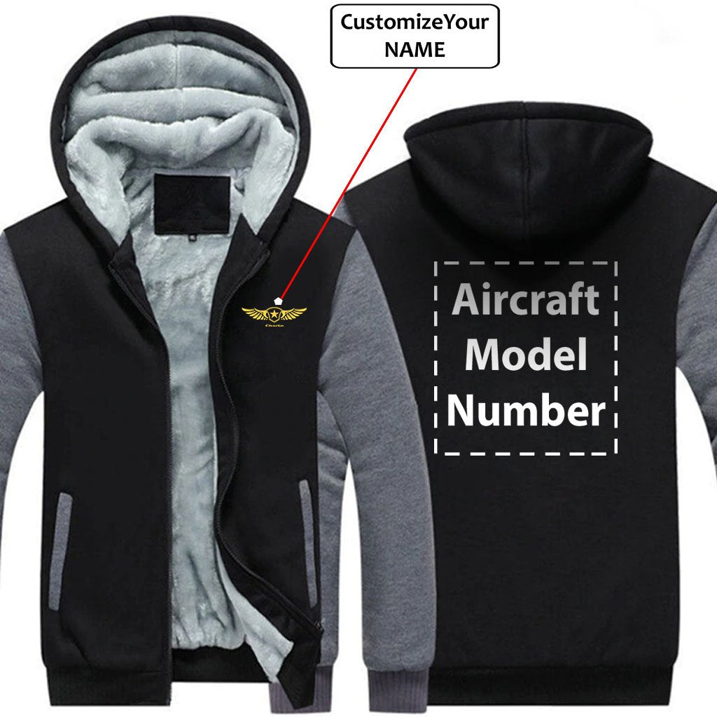 CUSTOM NAME & AIRCRAFT MODEL NUMBER DESIGNED ZIPPER SWEATERS THE AV8R