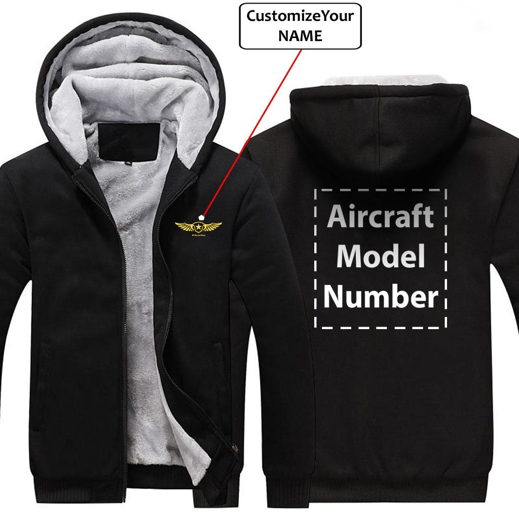 CUSTOM NAME & AIRCRAFT MODEL NUMBER DESIGNED ZIPPER SWEATERS THE AV8R