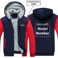 Thumbnail for CUSTOM NAME & AIRCRAFT MODEL NUMBER DESIGNED ZIPPER SWEATERS THE AV8R