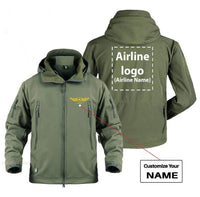 Thumbnail for CUSTOM NAME & AIRLINE LOGO DESIGNED MILITARY FLEECE THE AV8R