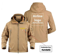 Thumbnail for CUSTOM NAME & AIRLINE LOGO DESIGNED MILITARY FLEECE THE AV8R