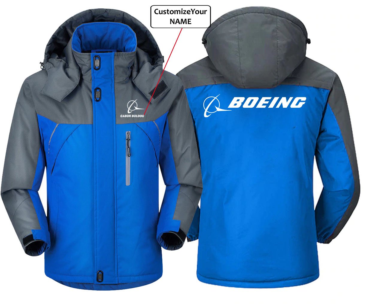 Custom Name BOEING Winter Jacket