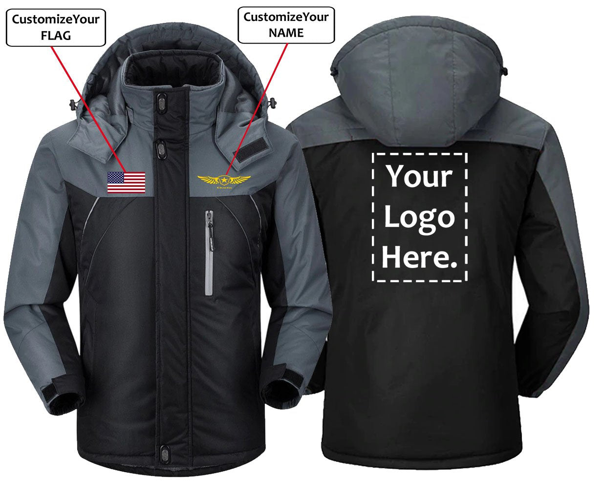 Custom Logo Winter Coat