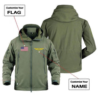 Thumbnail for CUSTOM NAME & FLAG DESIGNED MILITARY FLEECE THE AV8R