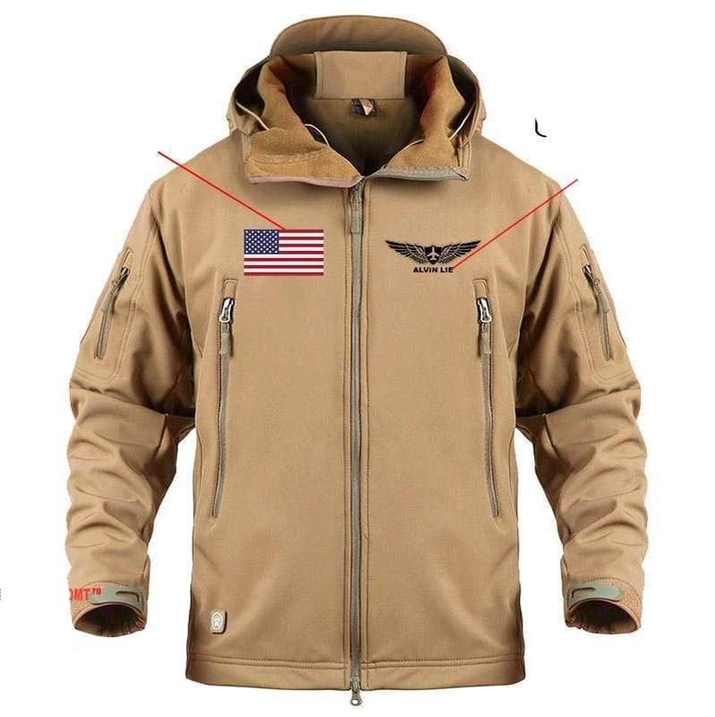 CUSTOM NAME & FLAG - WARM TACTICAL II MILITARY FLEECE THE AV8R