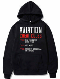 Thumbnail for Aviation Cheat Codes Funny Airplane Humor Pilot PULLOVER THE AV8R