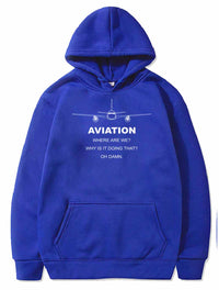 Thumbnail for Aviation Airplane Pilot Funny PULLOVER THE AV8R