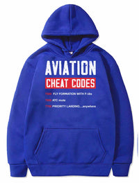 Thumbnail for Funny Pilot Airplane Gifts Aviation Cheat Codes PULLOVER THE AV8R