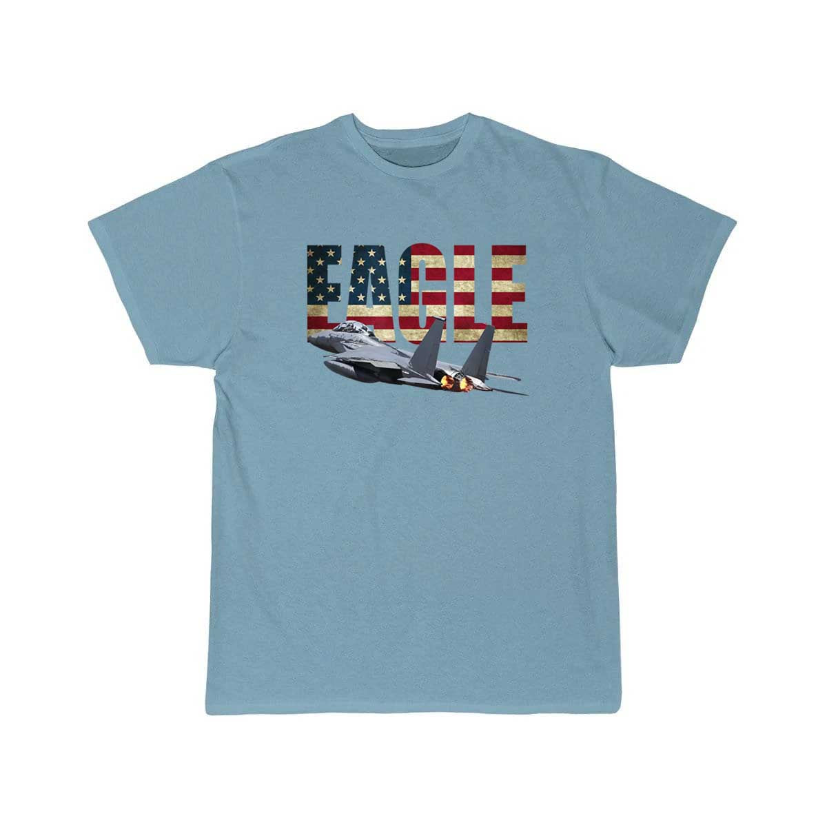 F 15 EAGLE FIGHTER PLANE JET US FLAG T Shirt THE AV8R