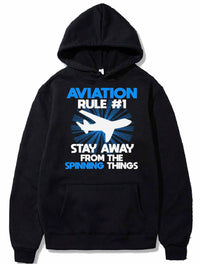 Thumbnail for Aviation Rule funny Pilot Airplane Quote PULLOVER THE AV8R