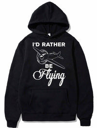 Thumbnail for Airplane Pilot Gift I'd Rather Be Flying PULLOVER THE AV8R