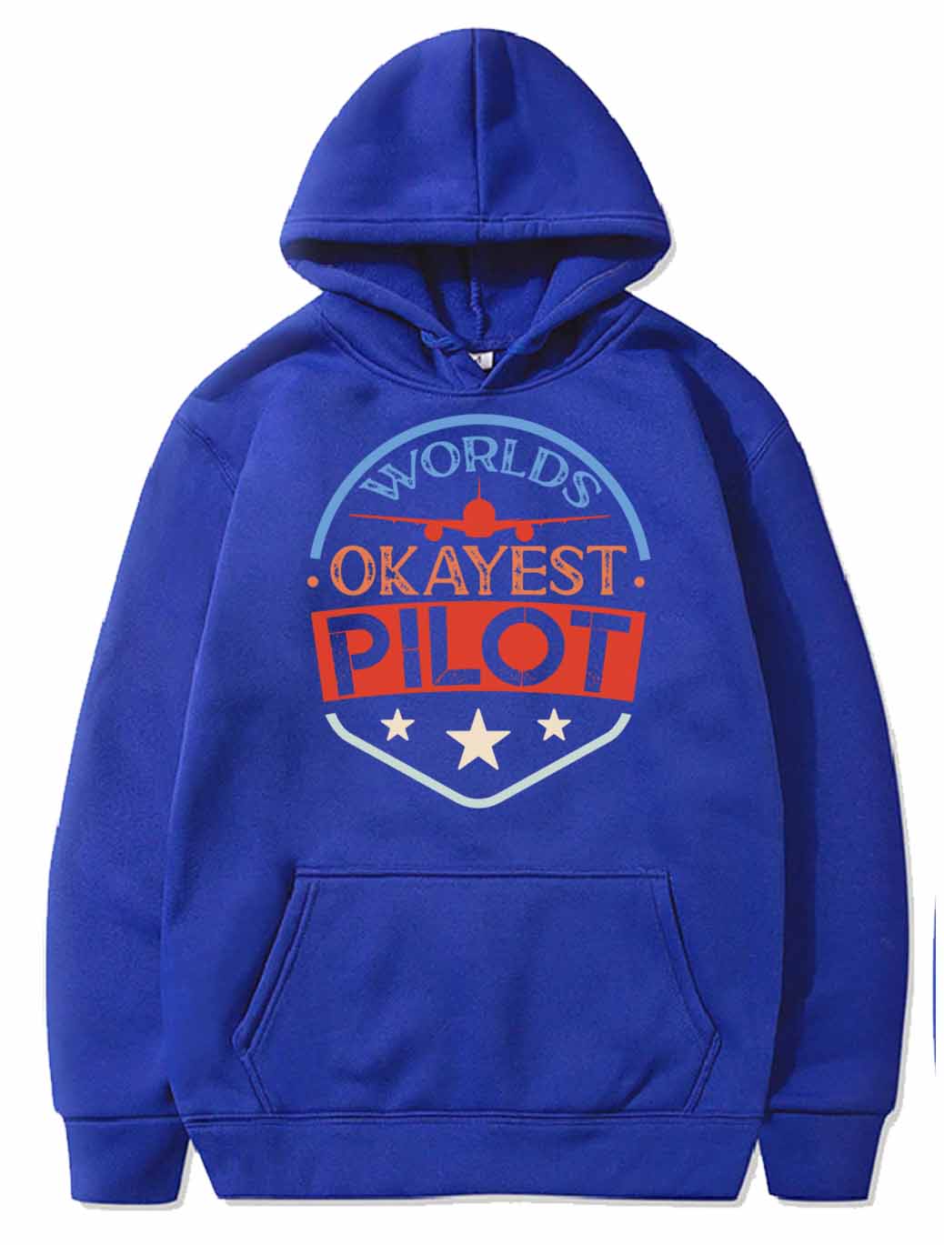 Worlds Okayest Pilot American Flag Navigation PULLOVER THE AV8R