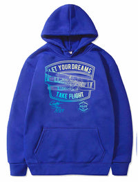 Thumbnail for Take Flight Gradient Graphic Airplane Design PULLOVER THE AV8R