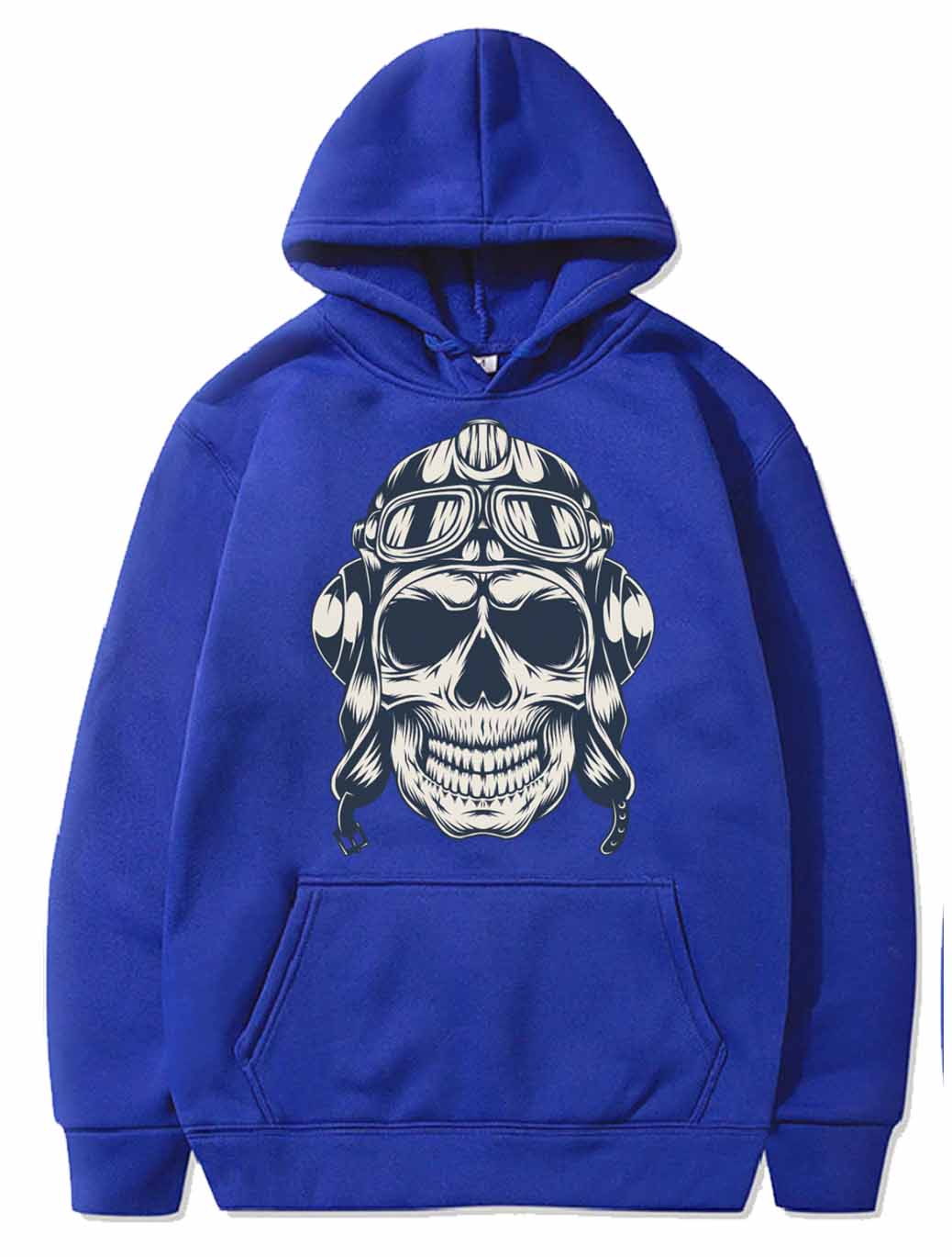 Skull with an aviator hat PULLOVER THE AV8R