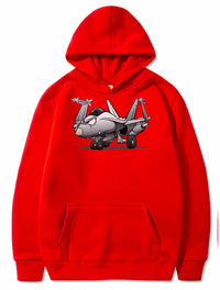 Thumbnail for Military Naval Fighter Jet Airplane Cartoon PULLOVER THE AV8R