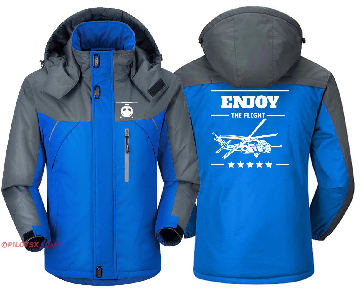 ENJOY HELICOPTER FLIGHT WINDBREAKER JACKET THE AV8R