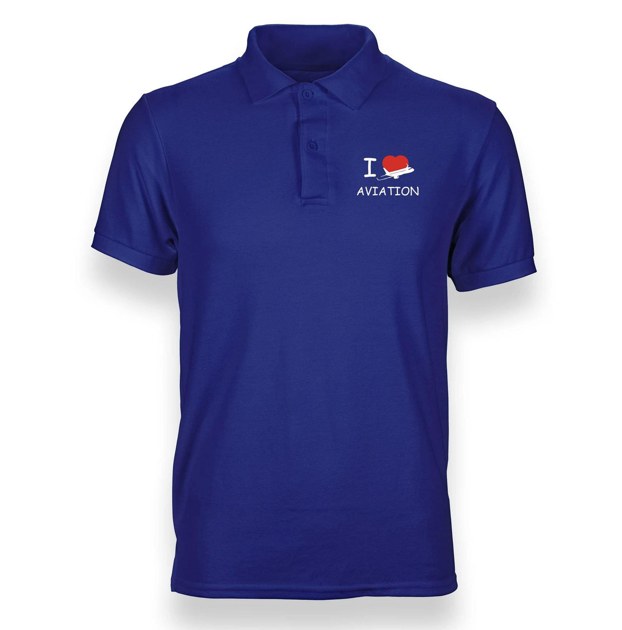 I LOVE AVIAITON POLO SHIRT THE AV8R