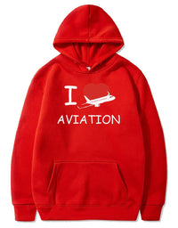 Thumbnail for I LOVE AVIATION PULLOVER THE AV8R