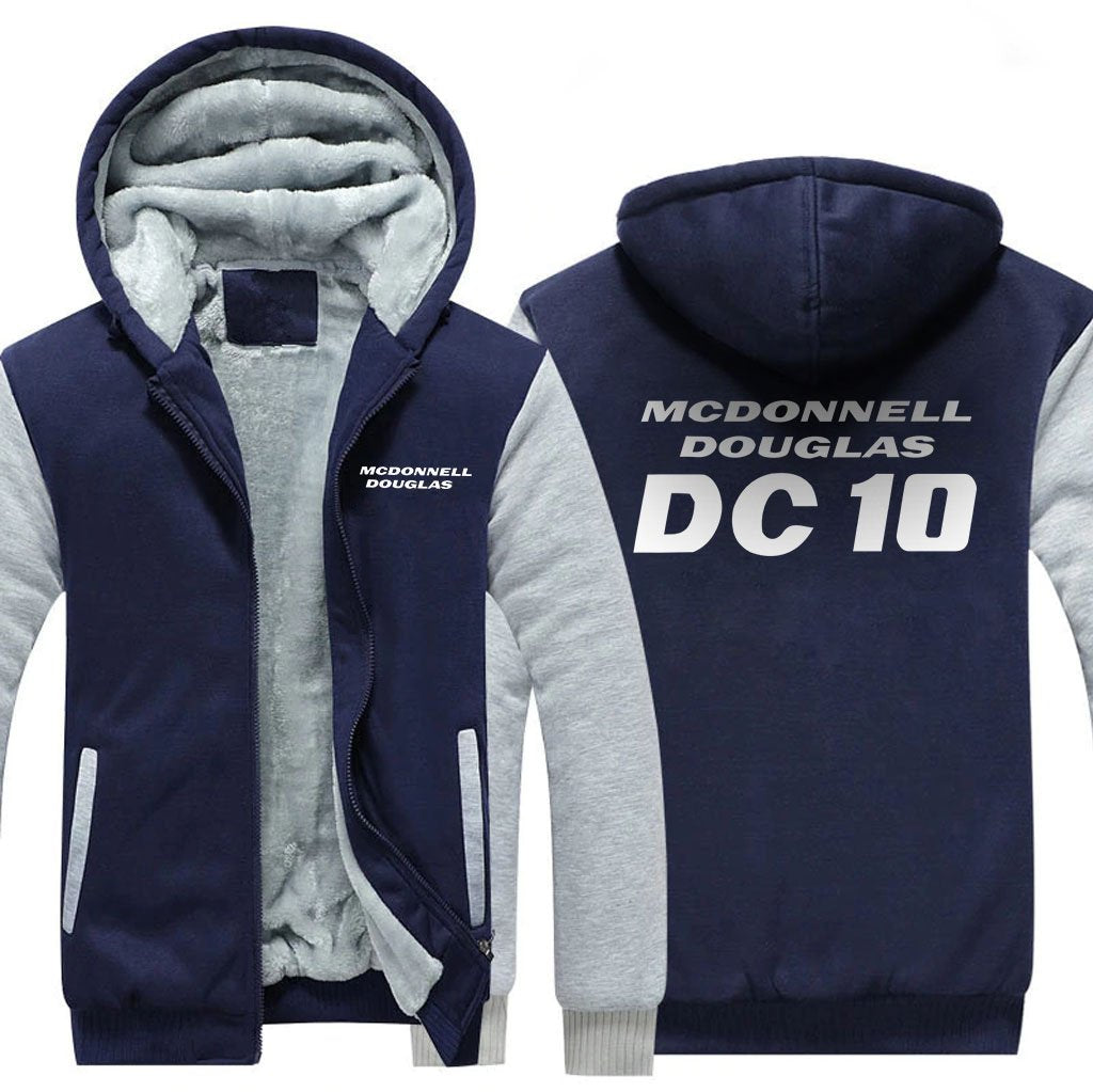 MCDONNELL DOUGLAS DC 10 DESIGNED ZIPPER SWEATER THE AV8R