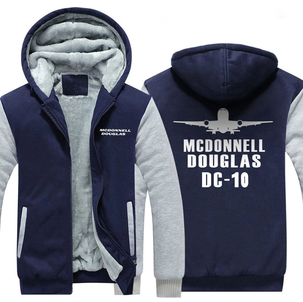 MCDONNELL DOUGLAS DC 10 DESIGNED ZIPPER SWEATER THE AV8R