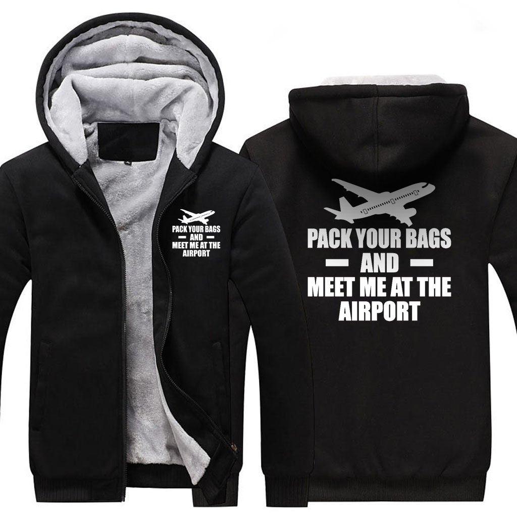 PACK YOUR BAGS AND MEET ME AT THE AIRPORT ZIPPER SWEATER THE AV8R