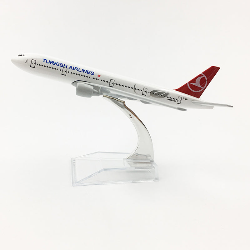 Turkish Airlines Boeing 777 Airplane model Turkey 16CM B777 Plane model Alloy Metal Diecast Aircraft model Toy plane gift AV8R