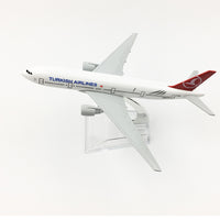 Thumbnail for Turkish Airlines Boeing 777 Airplane model Turkey 16CM B777 Plane model Alloy Metal Diecast Aircraft model Toy plane gift AV8R