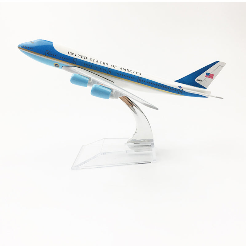 UNITED STATES OF AMERICA Air Force One aeroplane model Boeing 747 airplane 16CM Metal alloy diecast 1:400 airplane model toys AV8R