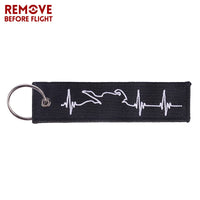 Thumbnail for Embroidery  Heartbeat Keychain THE AVIATOR