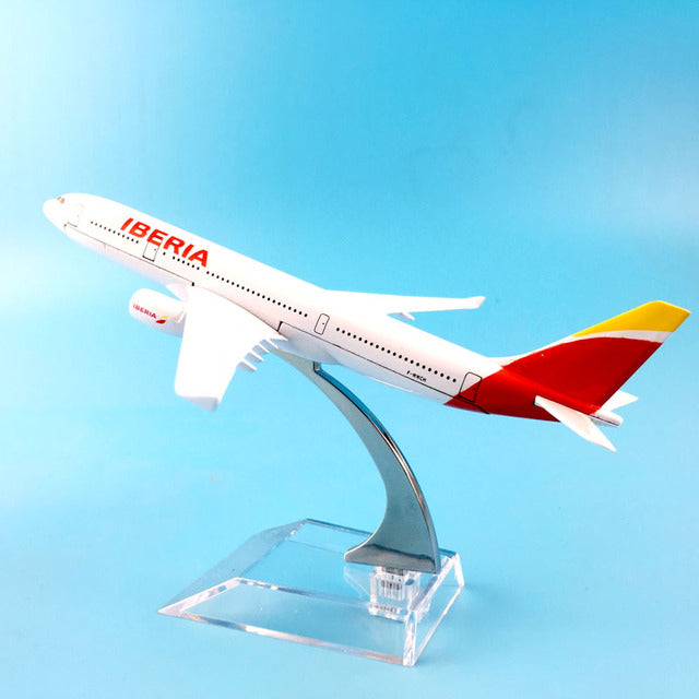 Aircraft Model 16cm Metal Diecast 1:400 Iberia Airbus A330 Model Plane Airplane AV8R