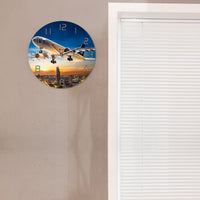 Thumbnail for TAKE OFF SUNSET AEROPLANE AVIATOR HOME DECOR WALL CLOCK THE AVIATOR