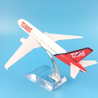 Thumbnail for TAM Plane Model Airplane Model Boeing 777 Brazil Aircraft Model Diecast Metal Airplanes 1:400 Plane Toy AV8R