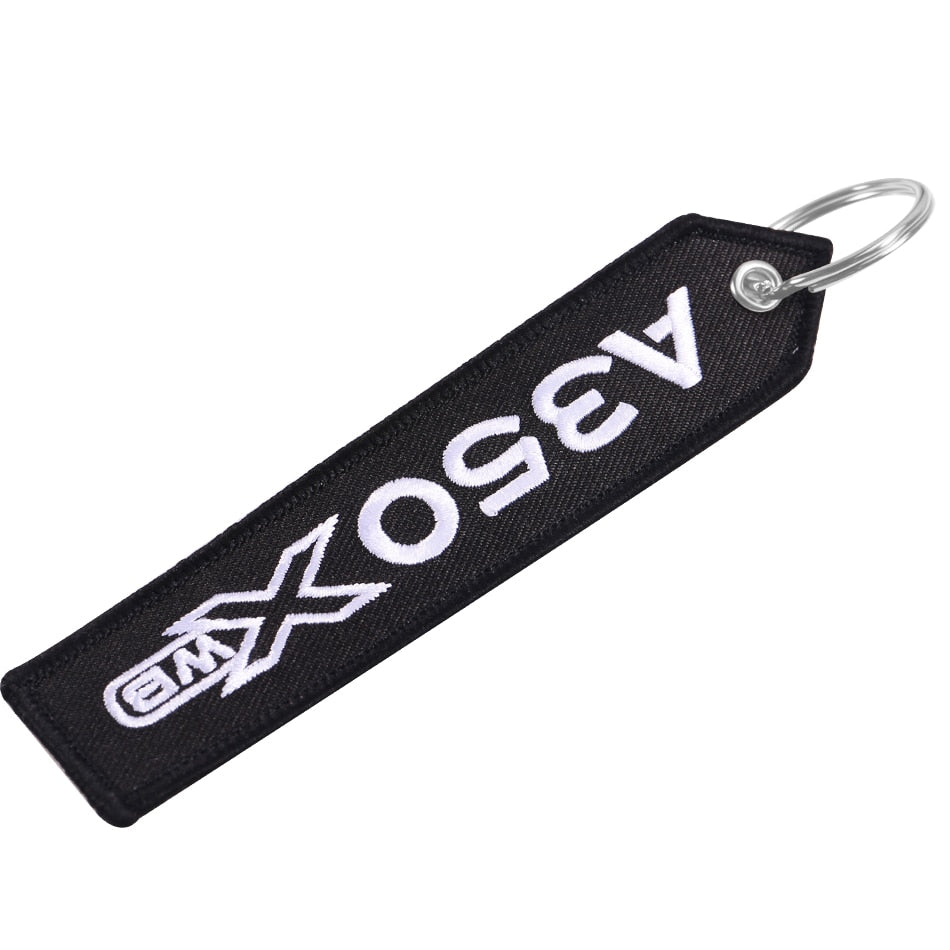 AIRBUS A350 Embroidery Key chain THE AVIATOR