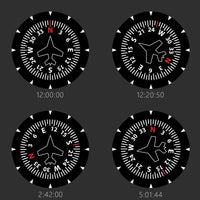 Thumbnail for Aircraft Instrument Flight Control Panel Clever Clock THE AVIATOR