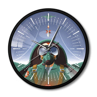 Thumbnail for MILITARY PILOT IN AIRCRAFT COCKPIT AIRPLANE WALL CLOCK THE AVIATOR