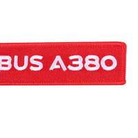 Thumbnail for AIRBUS A380 Embroidery  Key Ring Chains THE AVIATOR