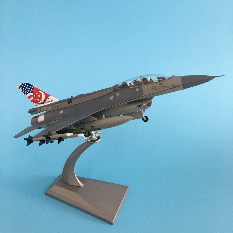 Aircraft Plane model 1:72 F16 Singapore Fighter Toy For Collection Airplane AV8R