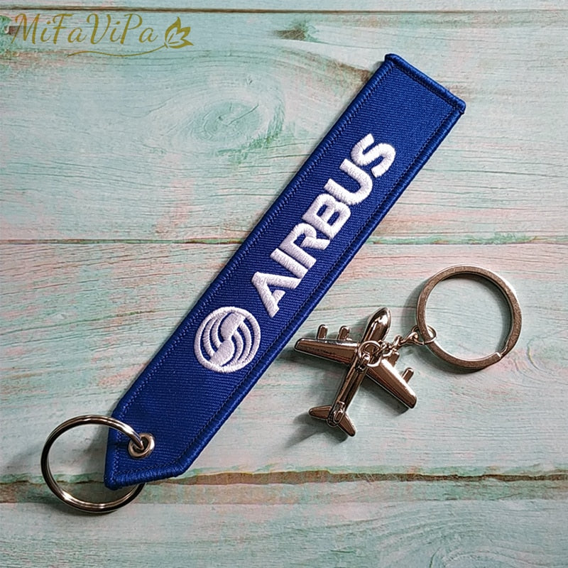 AIRBUSA320 NEO   Embroidery Key Chains THE AVIATOR