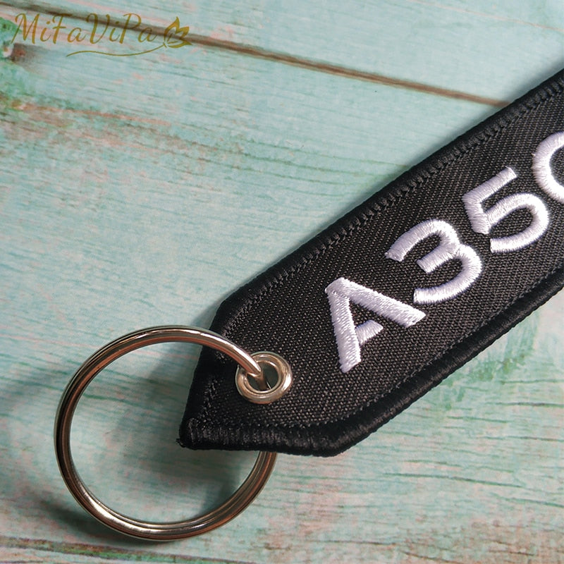 AIRBUS A350 Embroidery  Key Chains THE AVIATOR