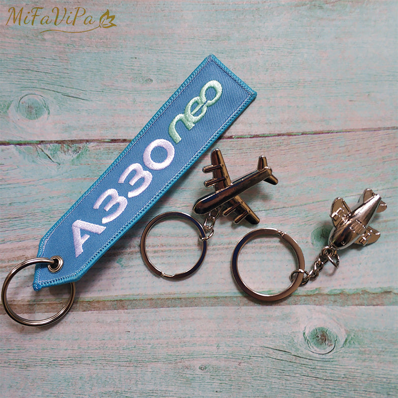 Fashion Trinket A330 Neo Gift Keychain Aircraft Key Chain AV8R