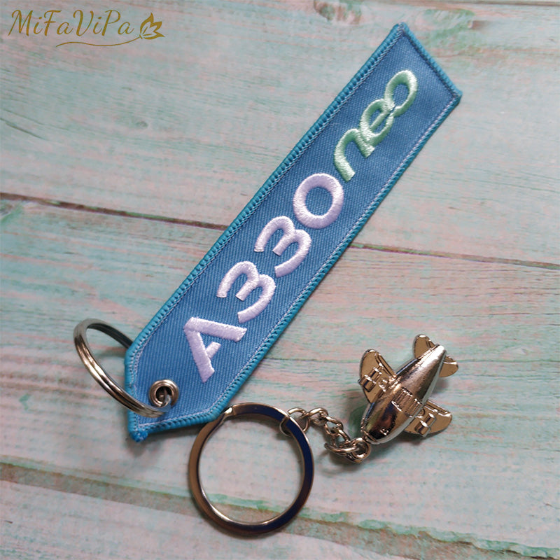 Fashion Trinket A330 Neo Gift Keychain Aircraft Key Chain AV8R