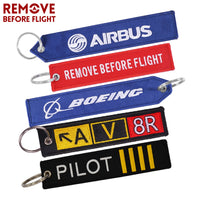 Thumbnail for BOEING Keychain llavero Embroidery Key Ring  CHAIN THE AVIATOR