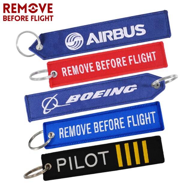 BOEING Keychain llavero Embroidery Key Ring  CHAIN THE AVIATOR