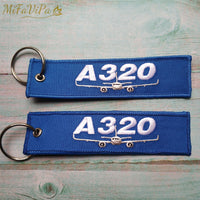 Thumbnail for Airbus A320 Embroidery  Key Chain THE AVIATOR