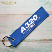 Thumbnail for Airbus A320 Embroidery  Key Chain THE AVIATOR