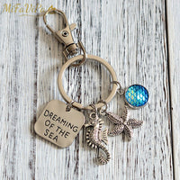 Thumbnail for Seahorse with  Mermaid Keychain for Woman THE AVIATOR