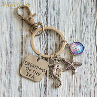 Thumbnail for Seahorse with  Mermaid Keychain for Woman THE AVIATOR